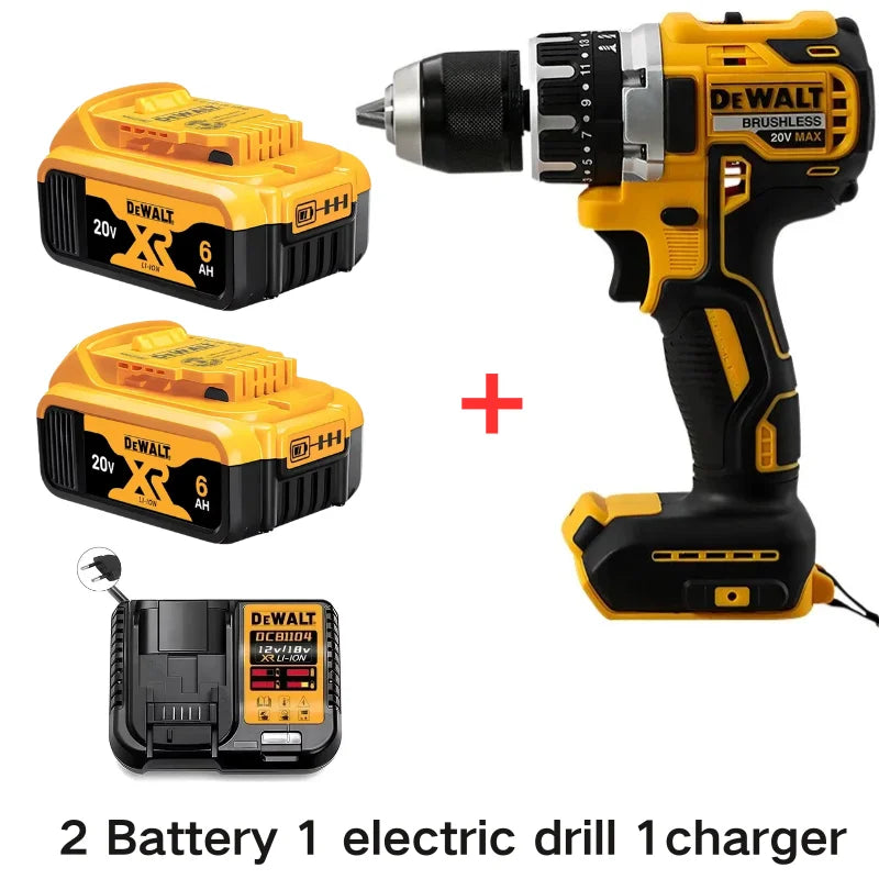 Dewalt DCD796 2000RPM Cordless Electric Drill Brushless Driver Adjustable Speed Impact Hand Drill Rechargeable Power Tools